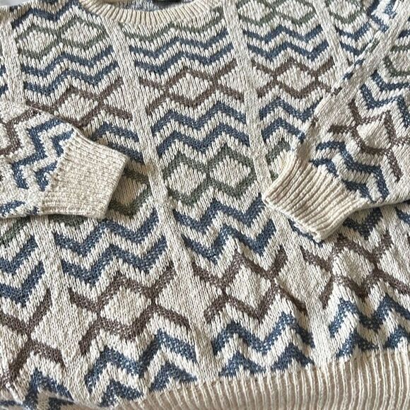 Vintage Inc. Chevron Sweater Sz. M - Picture 1 of 8
